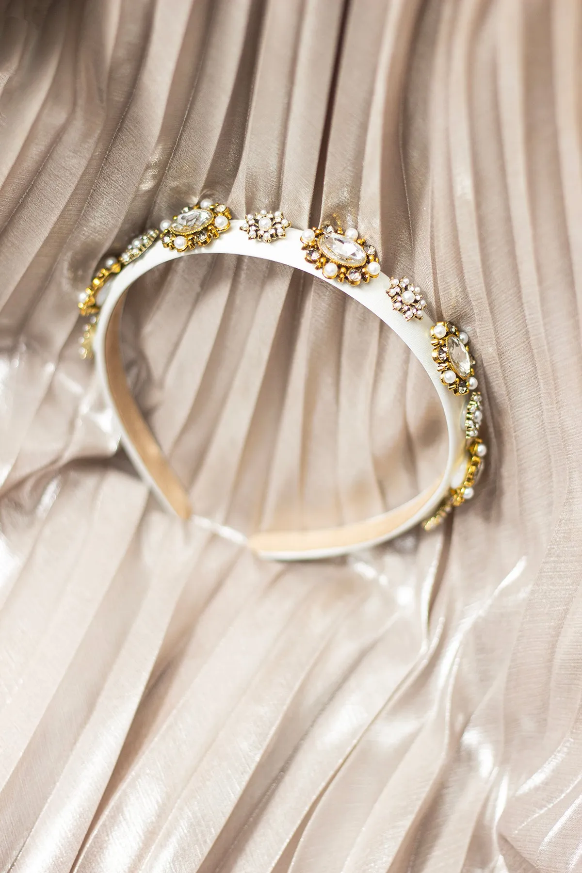 Narrow Jewel Diamante Headband