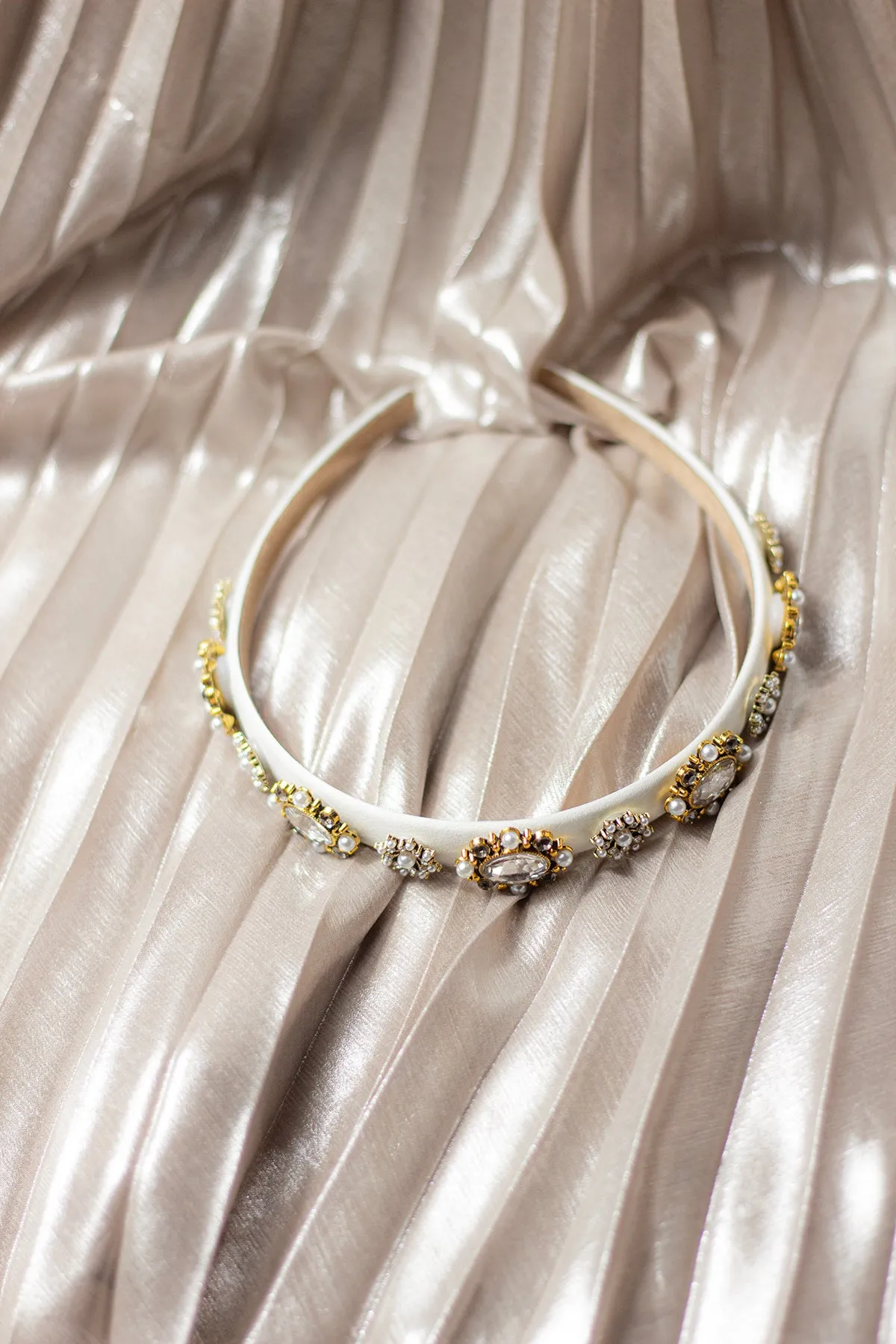 Narrow Jewel Diamante Headband