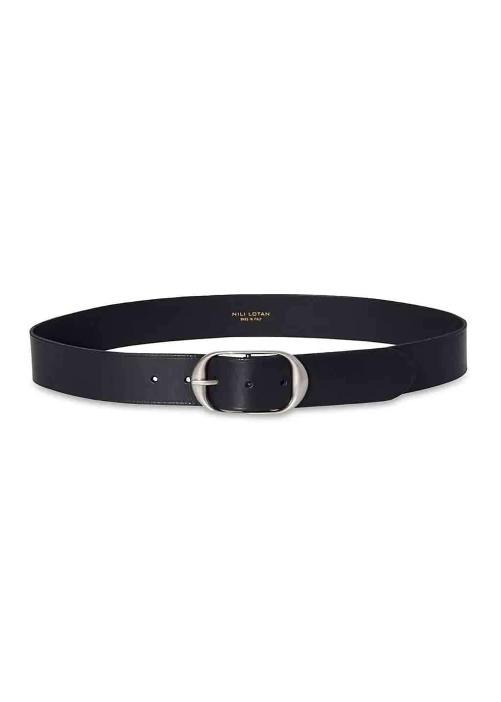 Nili Lotan Black & Silver Belt