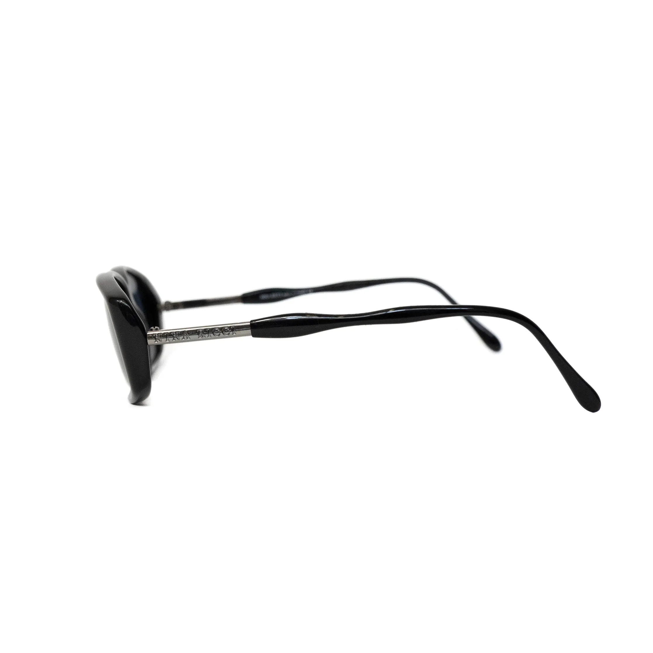 Nina Ricci Black Rectangle Sunglasses