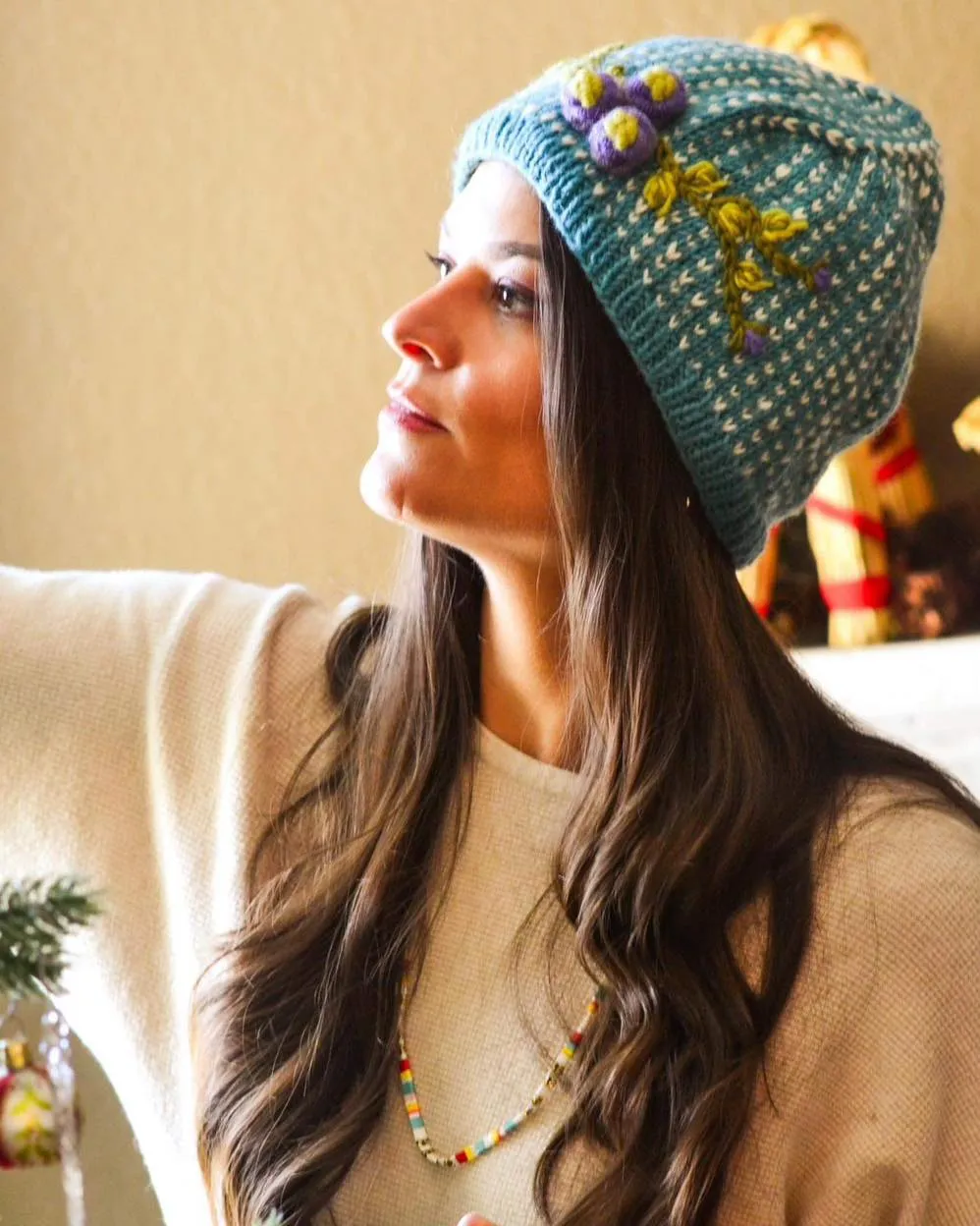 Olive Hat Aqua