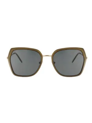 OLIVIA GREEN Retro trendy sunglasses in green