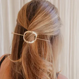 Oval Rose Gold Hair Pin