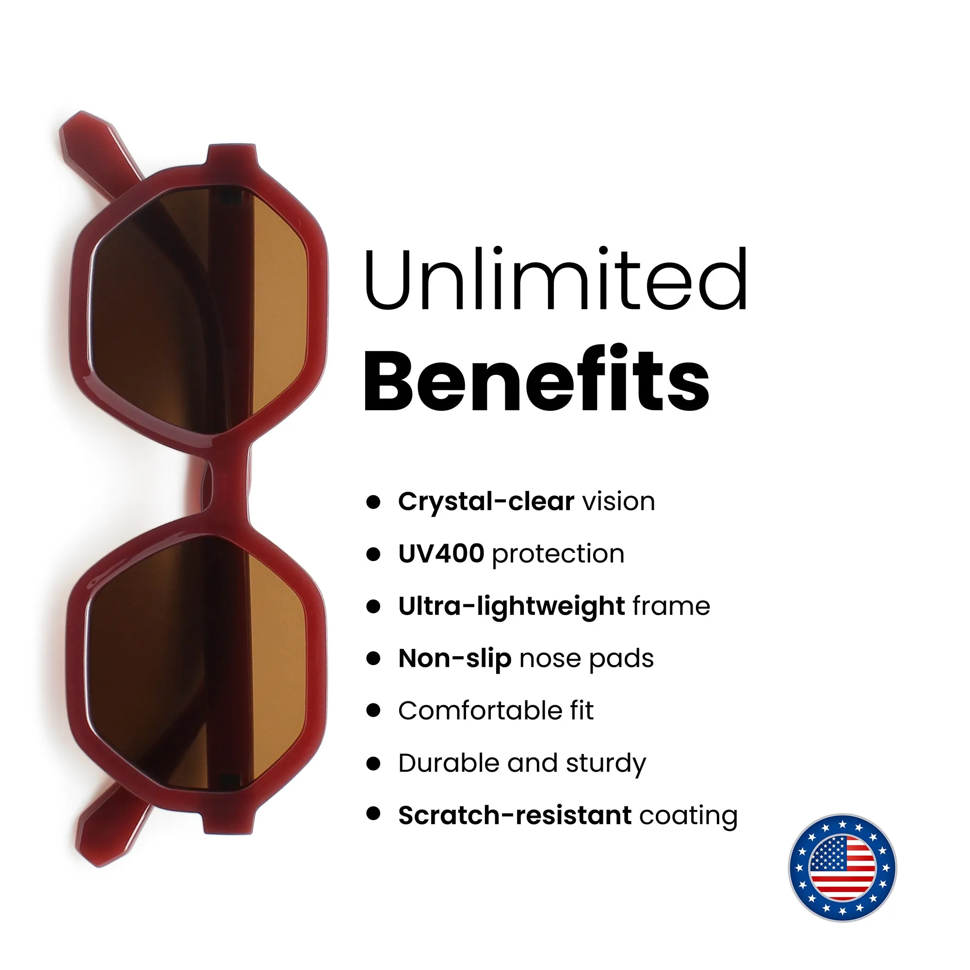 Oversized Hexagon Womens Sunglasses | C-5606