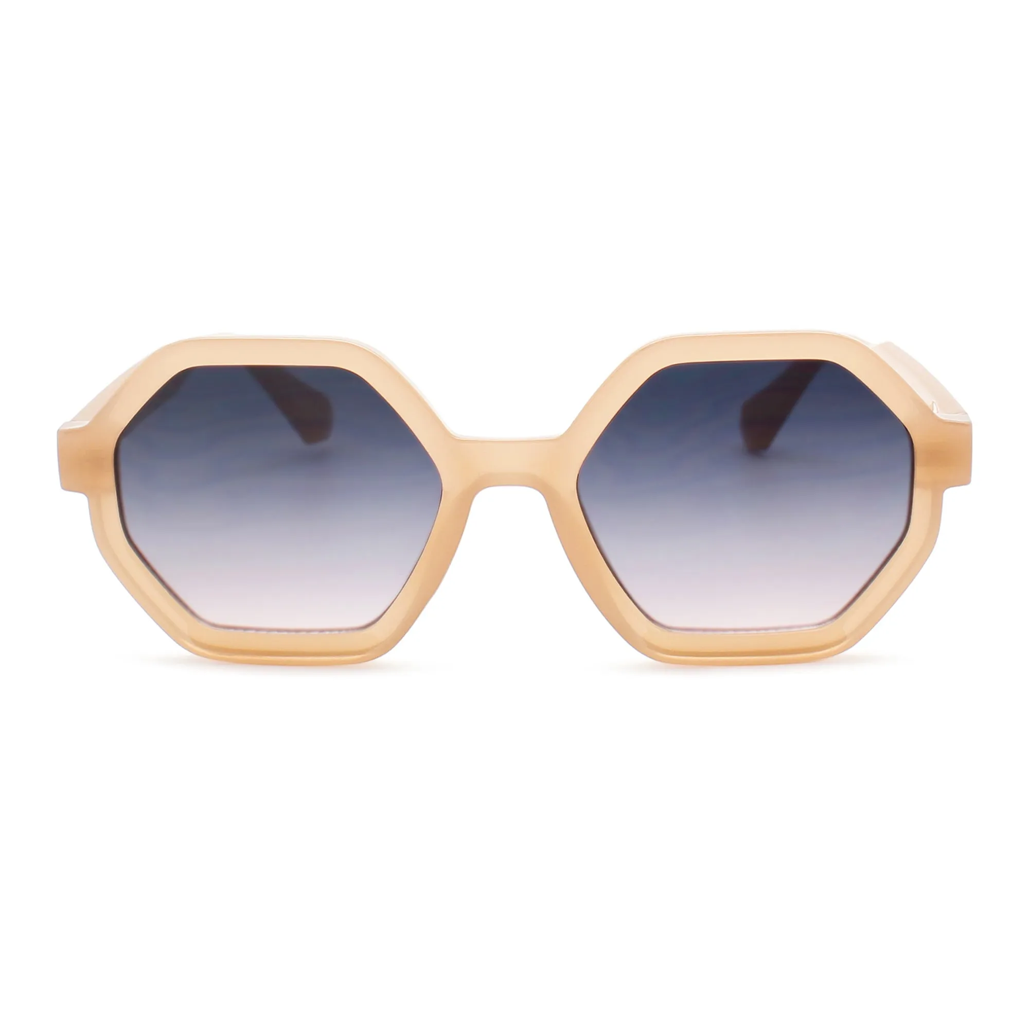 Oversized Hexagon Womens Sunglasses | C-5606