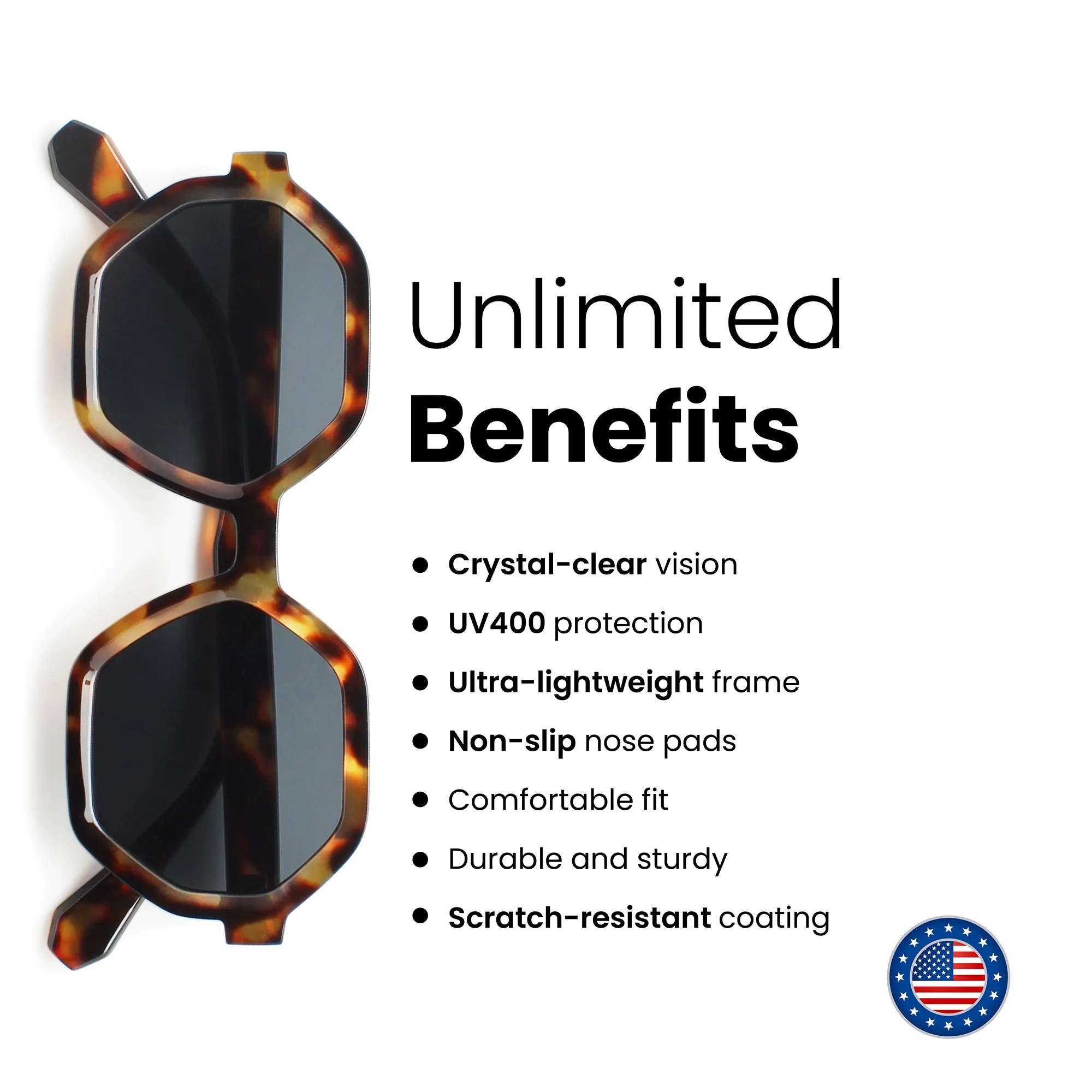 Oversized Hexagon Womens Sunglasses | C-5606