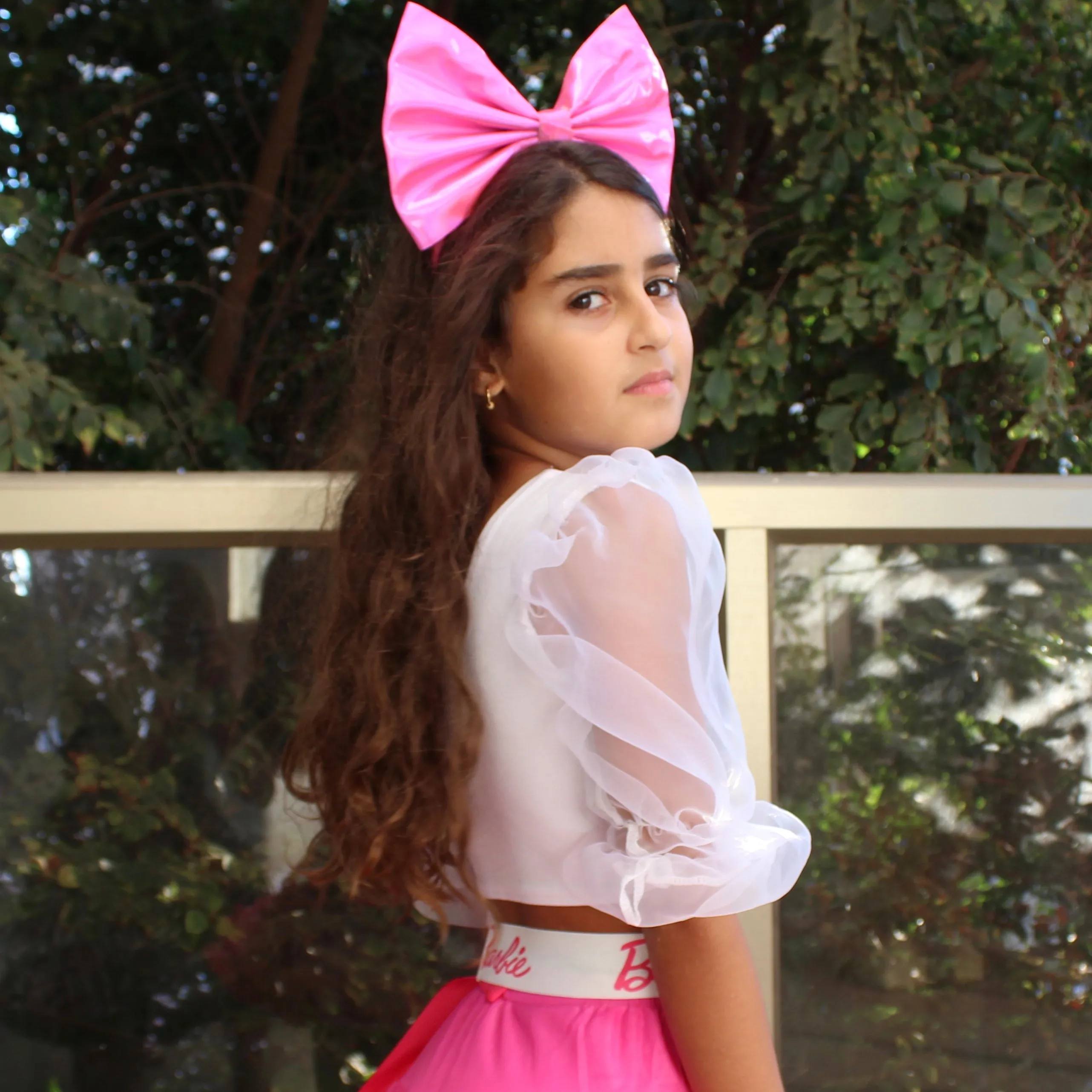 Oversized Metallic Bow Headband