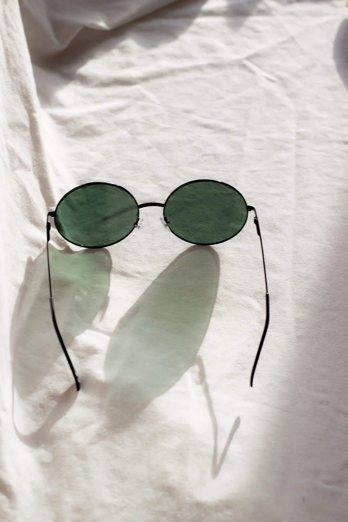 Oversized Round Circle Wire Frame Sunglasses