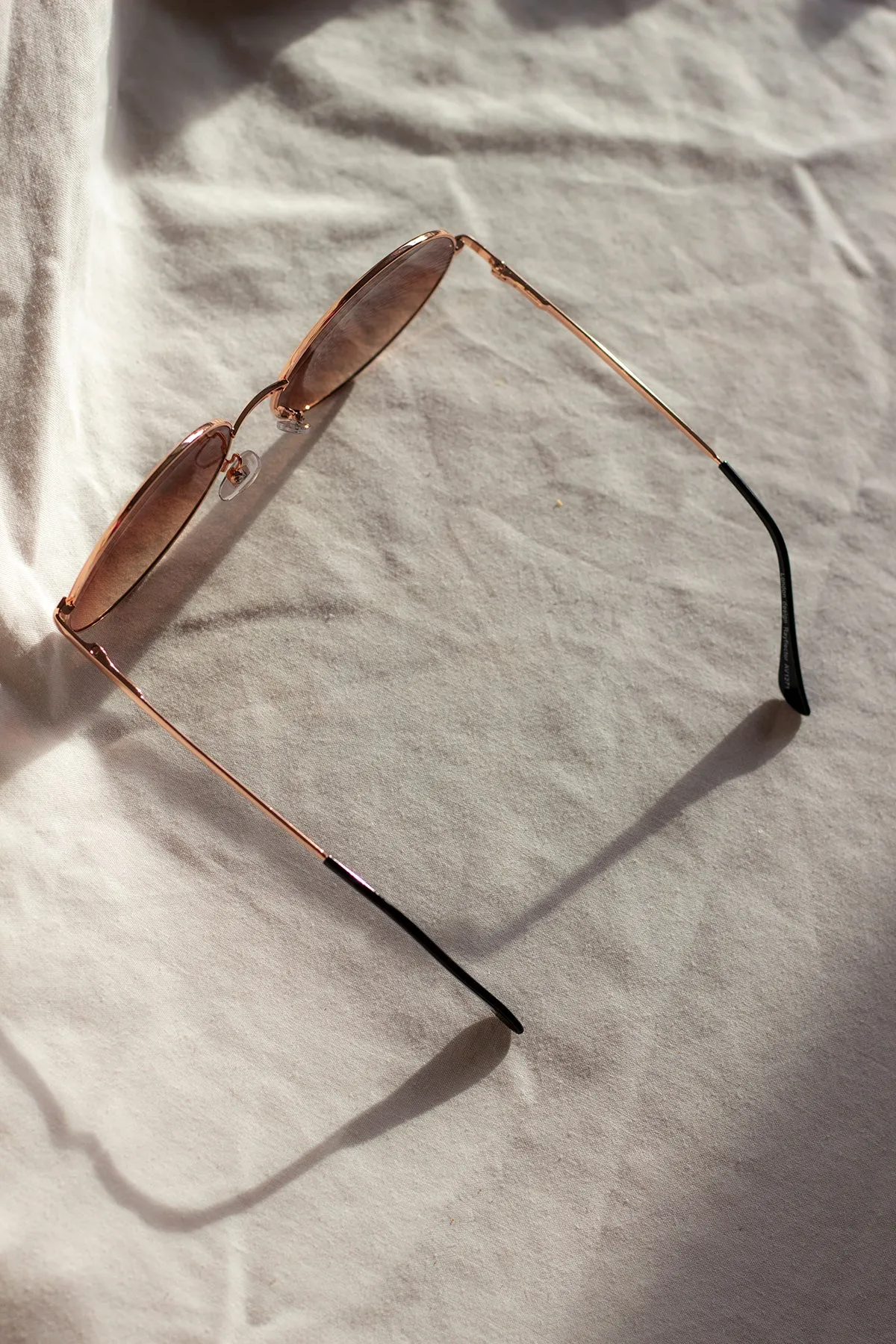 Oversized Round Circle Wire Frame Sunglasses