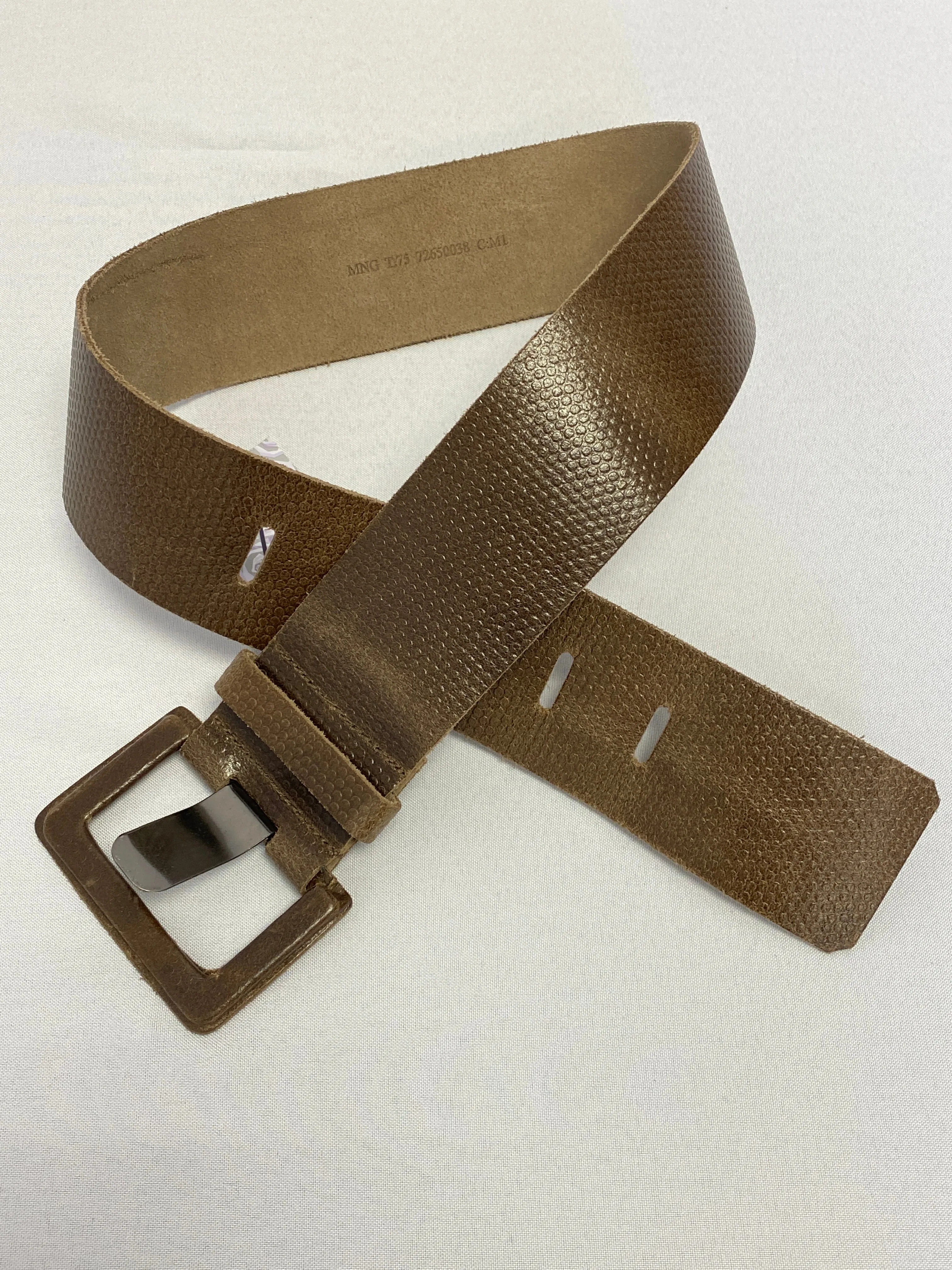 Oversized Square Buckle Belt