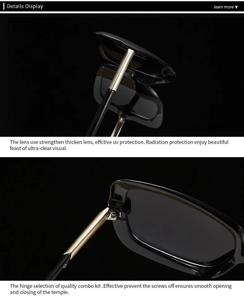 Oversized Sunglasses Women 2021 Vintage Square Fashion Big Large Grain Frame
