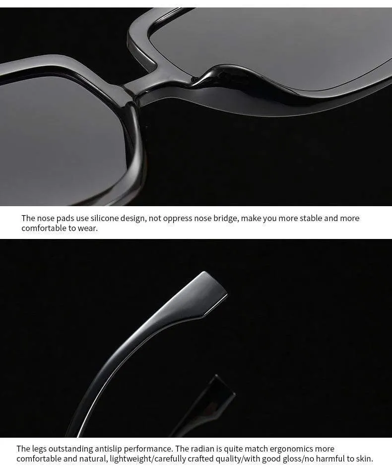 Oversized Sunglasses Women 2021 Vintage Square Fashion Big Large Grain Frame