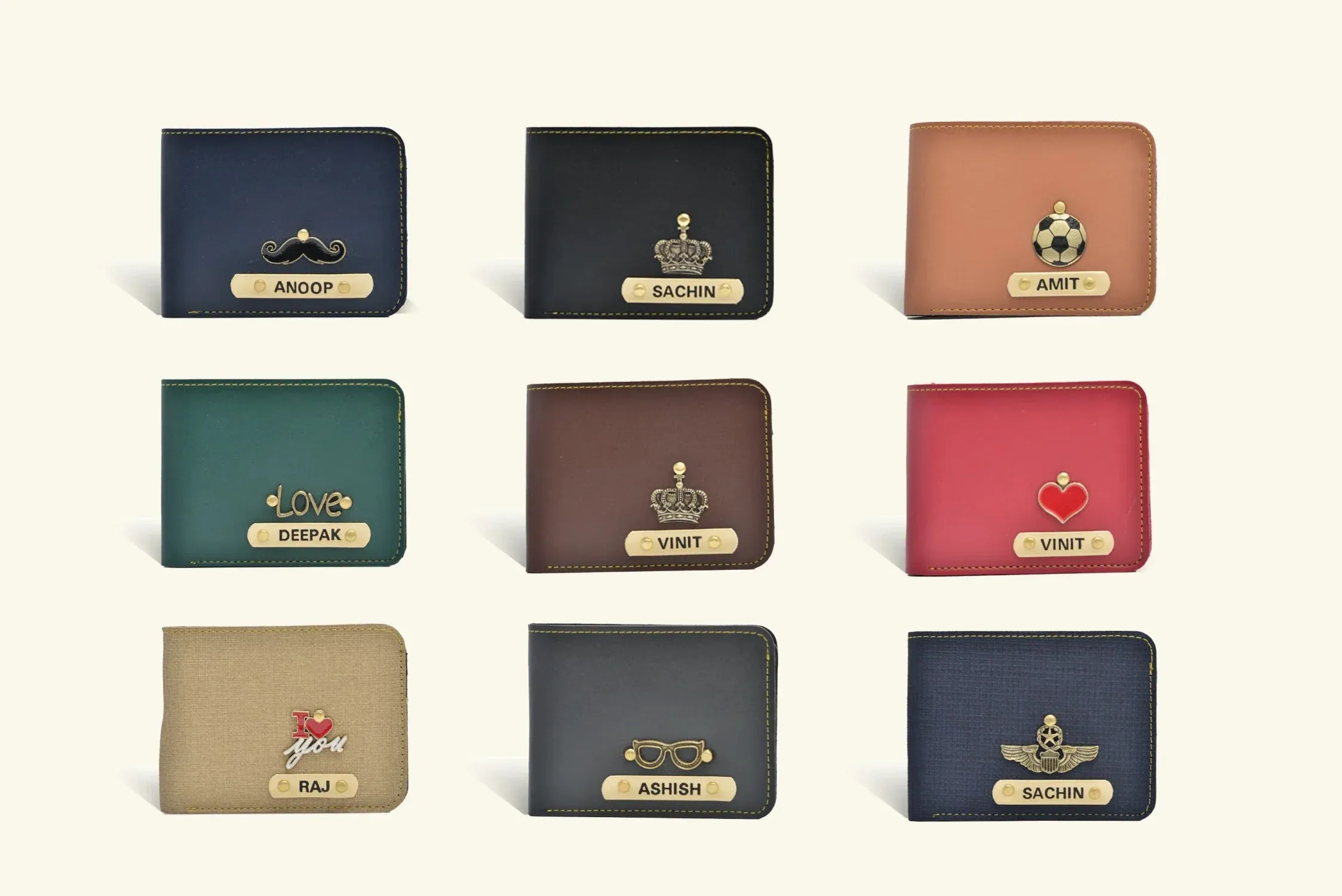 Pack of 2 Personalized Men's Wallet