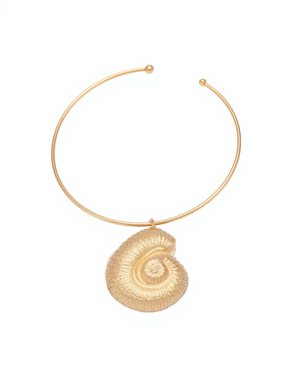 Pamela Metallic Conch Necklace