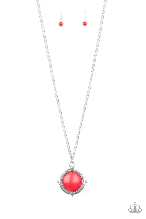 Paparazzi Accessories - Desert Equinox - Red Necklace