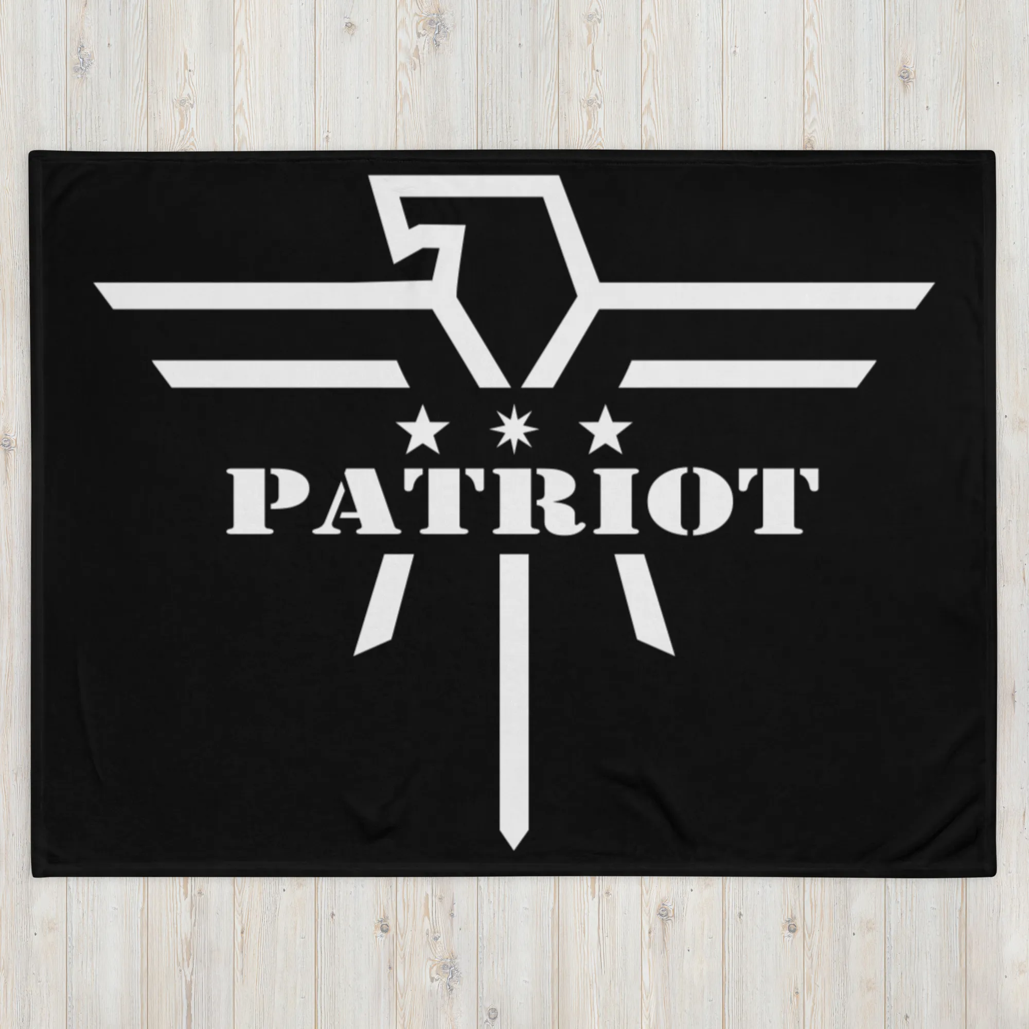 Patriot Throw Blanket Black