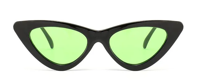 Peekaboo cute sexy retro cat eye sunglasses women small black white 2018 triangle vintage cheap sun glasses red female uv400