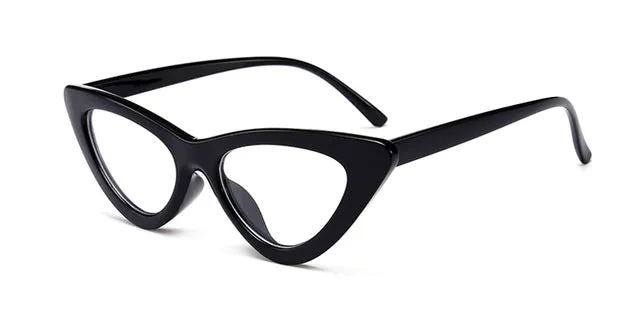 Peekaboo cute sexy retro cat eye sunglasses women small black white 2018 triangle vintage cheap sun glasses red female uv400