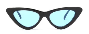 Peekaboo cute sexy retro cat eye sunglasses women small black white 2018 triangle vintage cheap sun glasses red female uv400
