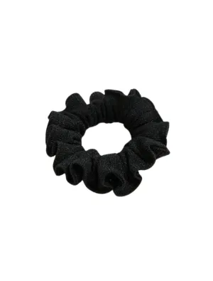 Peggy Shiny Black Scrunchie