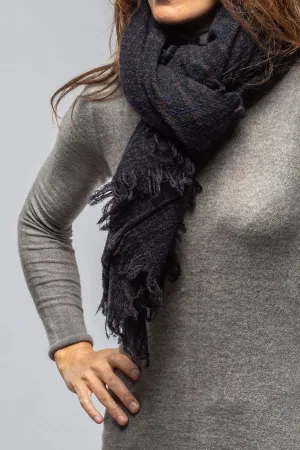 Perry Plaid Scarf In Navy