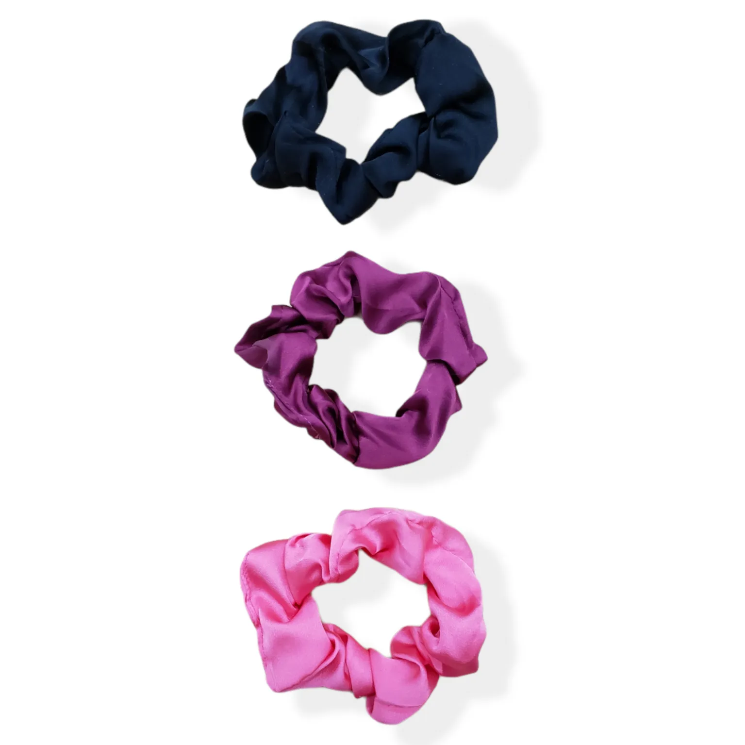 Pinccat 3pc Silky Satin Scrunchies