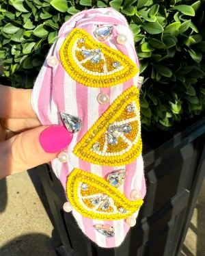 Pink Lemon Headband