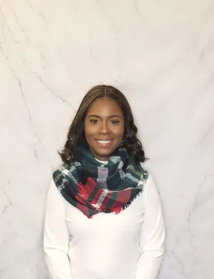 Plaid Infinity Scarf