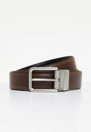 Polo Perry Coated Leather Belt Black/ Brown