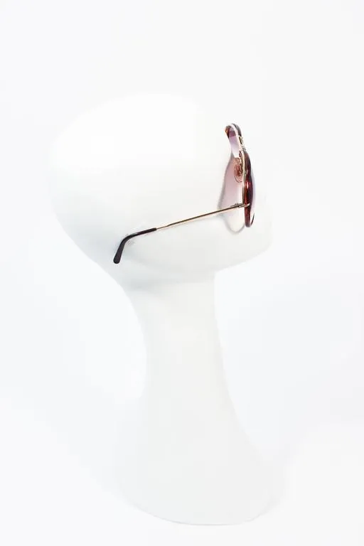 PORSCHE CARRERA Vintage Gold & Brown Interchangeable Frame Aviators 135 Large