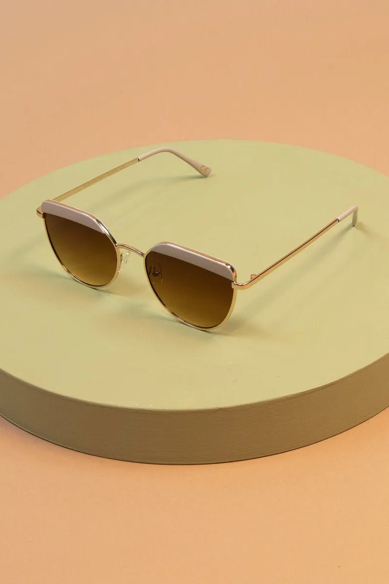 Powder Carla Sunglasses Nude