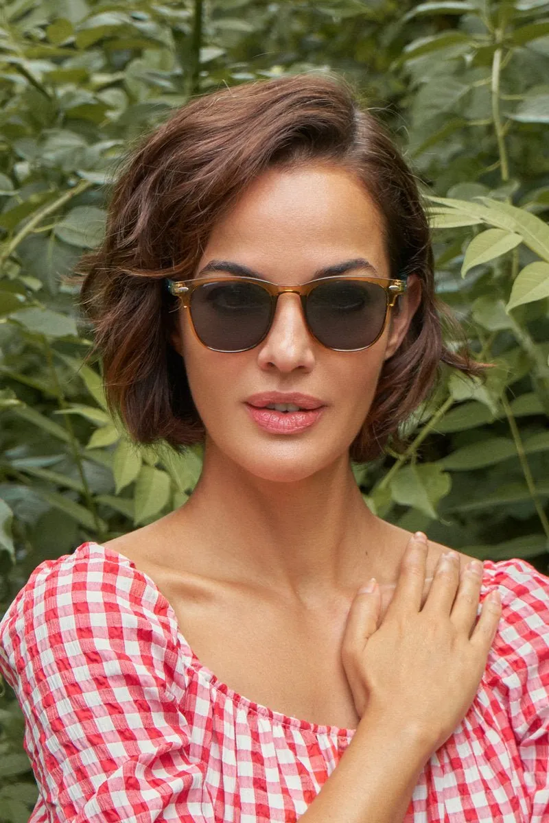 Powder Limited Edition Carina Sunglasses Turquoise/Nude