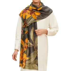 Powder Wool Wrap Scarf - Botany Bliss