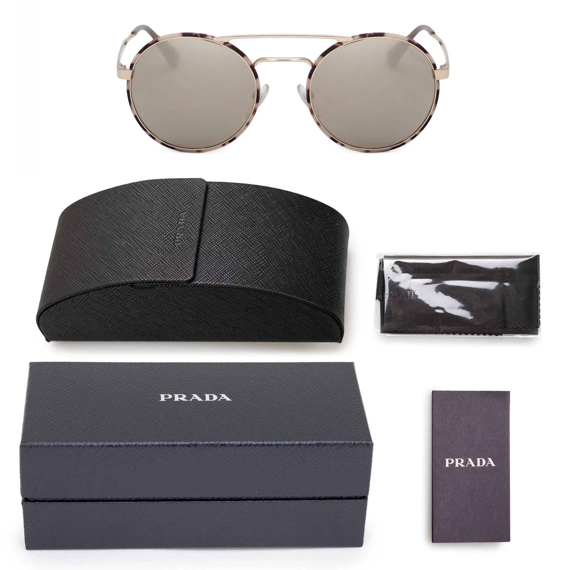 Prada Round Sunglasses PR511SS UAO1C0 54