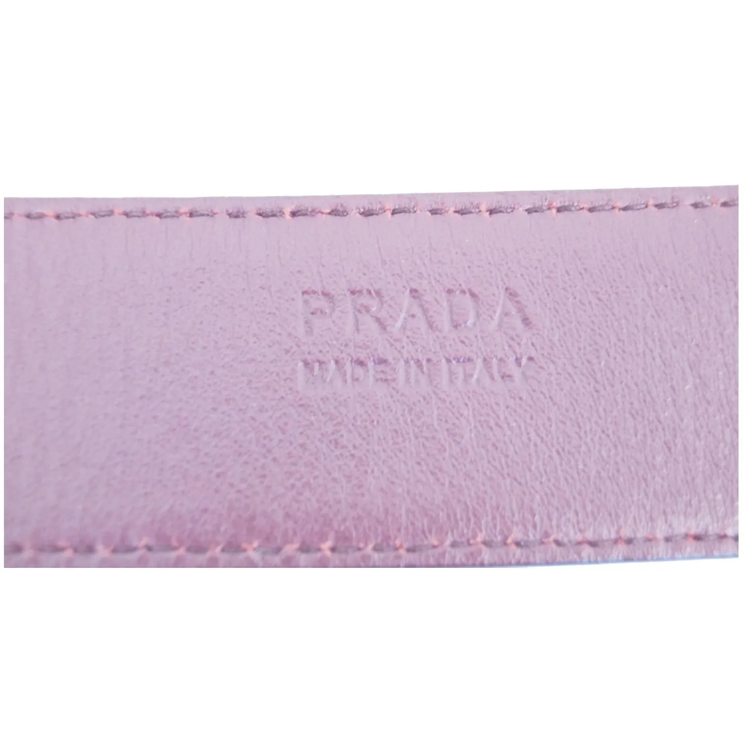 PRADA Saffiano Leather Logo Belt Red 34/85
