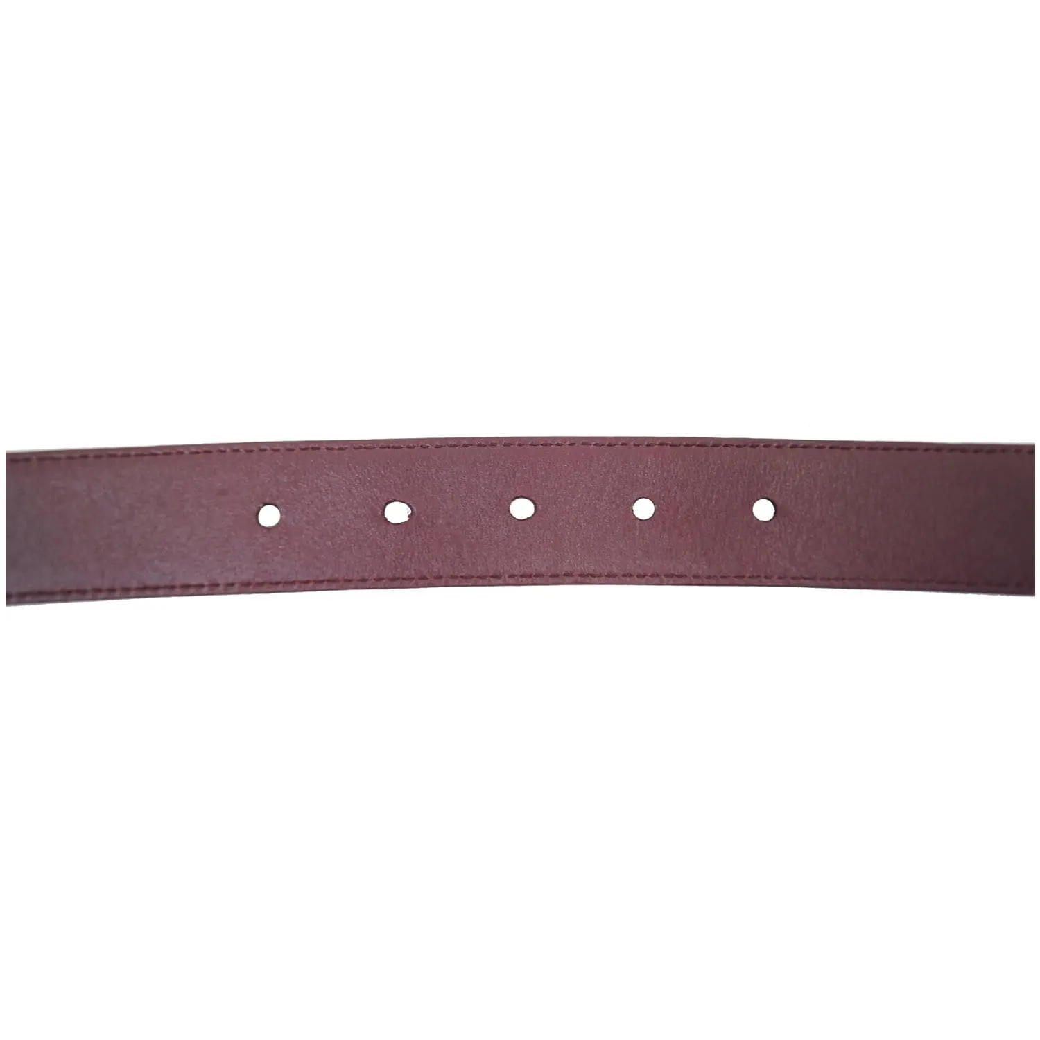PRADA Saffiano Leather Logo Belt Red 34/85