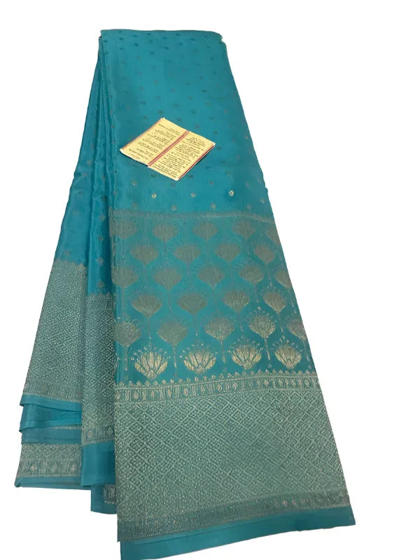 Pure Mysoore Silk Saree with Beautiful Broad Border