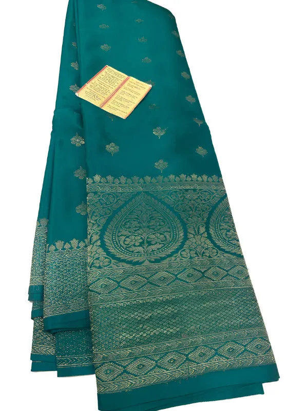 Pure Mysoore Silk Saree with Beautiful Broad Border