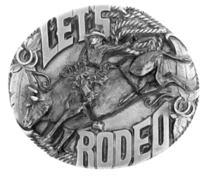 "Let's Rodeo" Belt Buckle