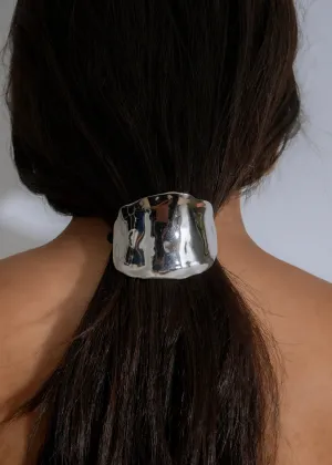 Radiant Hold Hair Tie Silver