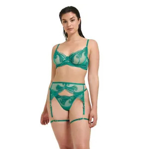 Rafaela Thigh Harness - Columbia Green -