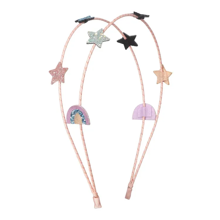 Rainbow & Star Space Unicorn Alice Band