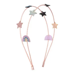 Rainbow & Star Space Unicorn Alice Band