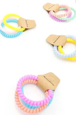 Rainbow Brite Coil Hair Bands
