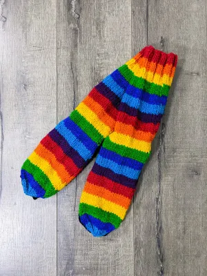 Rainbow Long Wool Socks