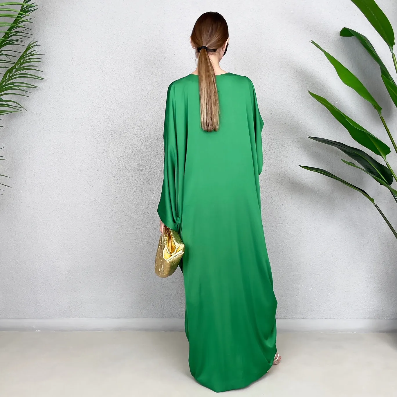 RAM23 JAMILA BAMBOO SILK SATIN KAFTAN