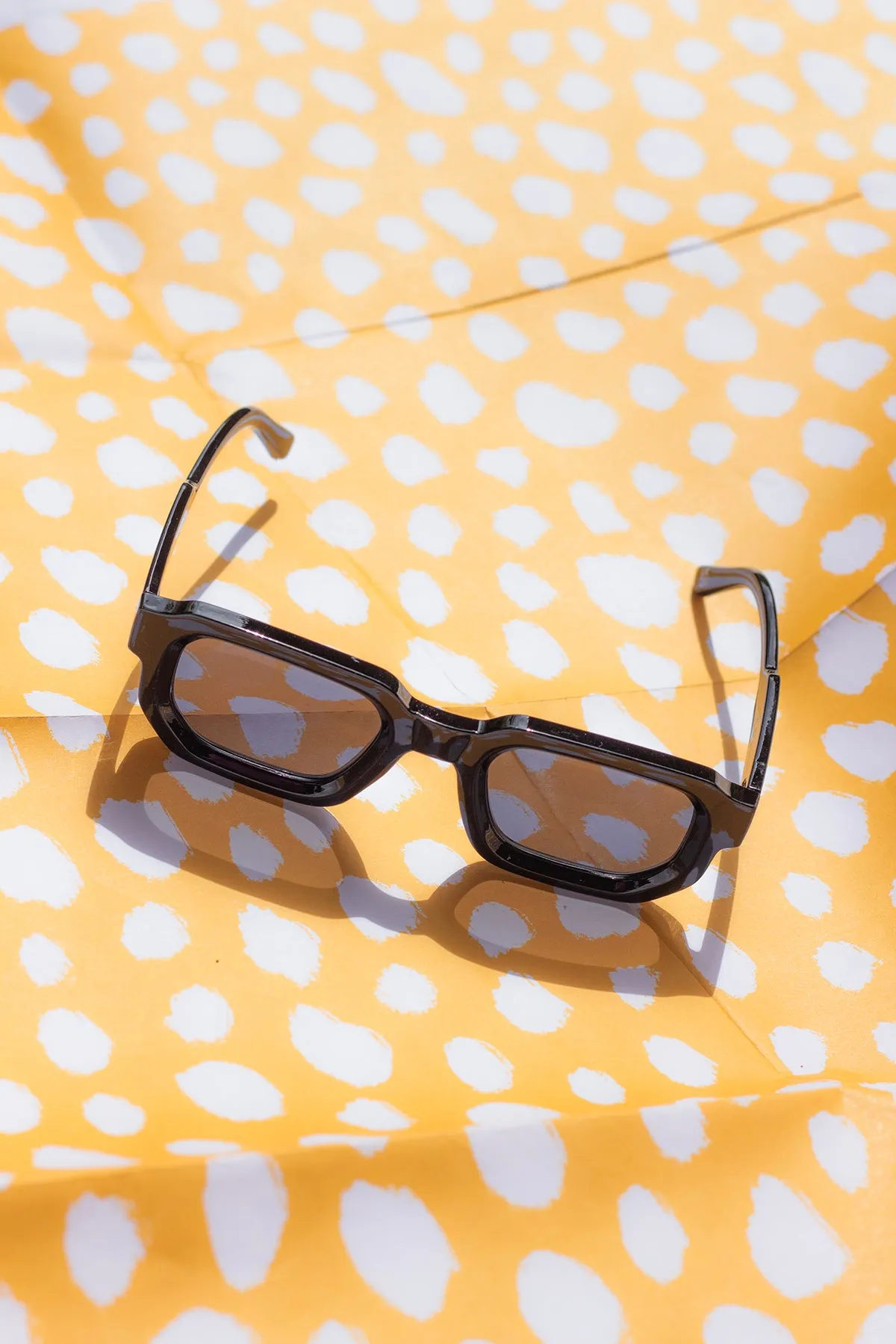 Rectangle Tube Frame Sunglasses
