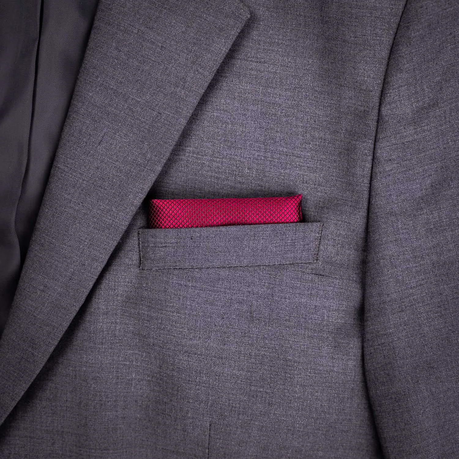 Red Silk Pocket Square