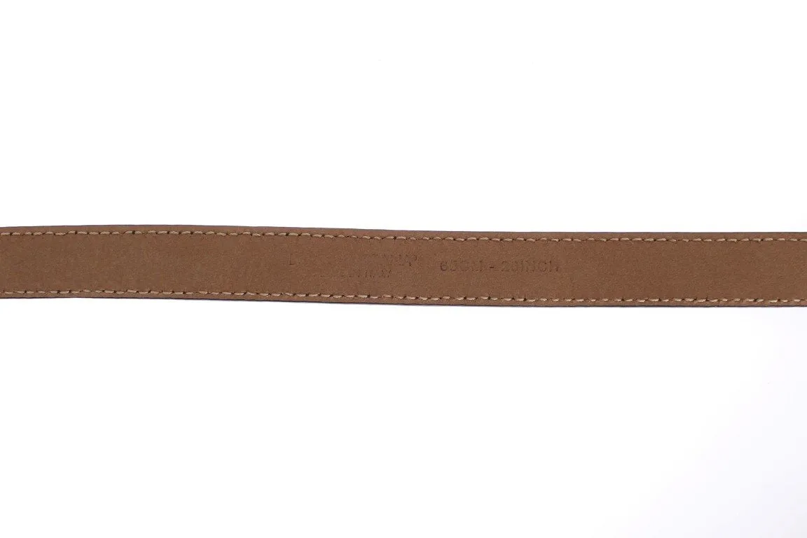 Red Snakeskin Crystal Buckle Belt