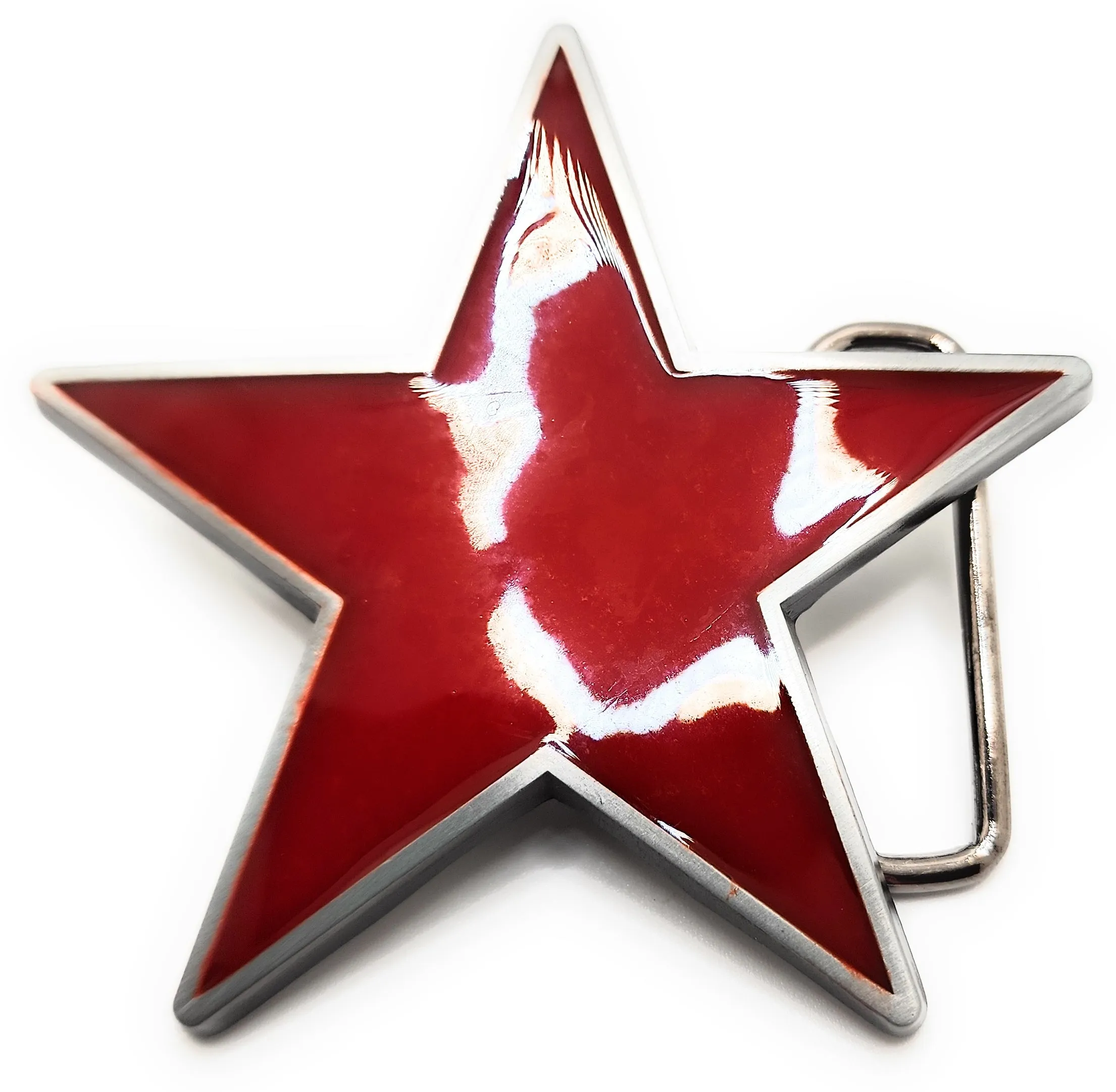 Red Star Belt Buckle